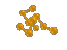 Yellow Tumbling DNA Model